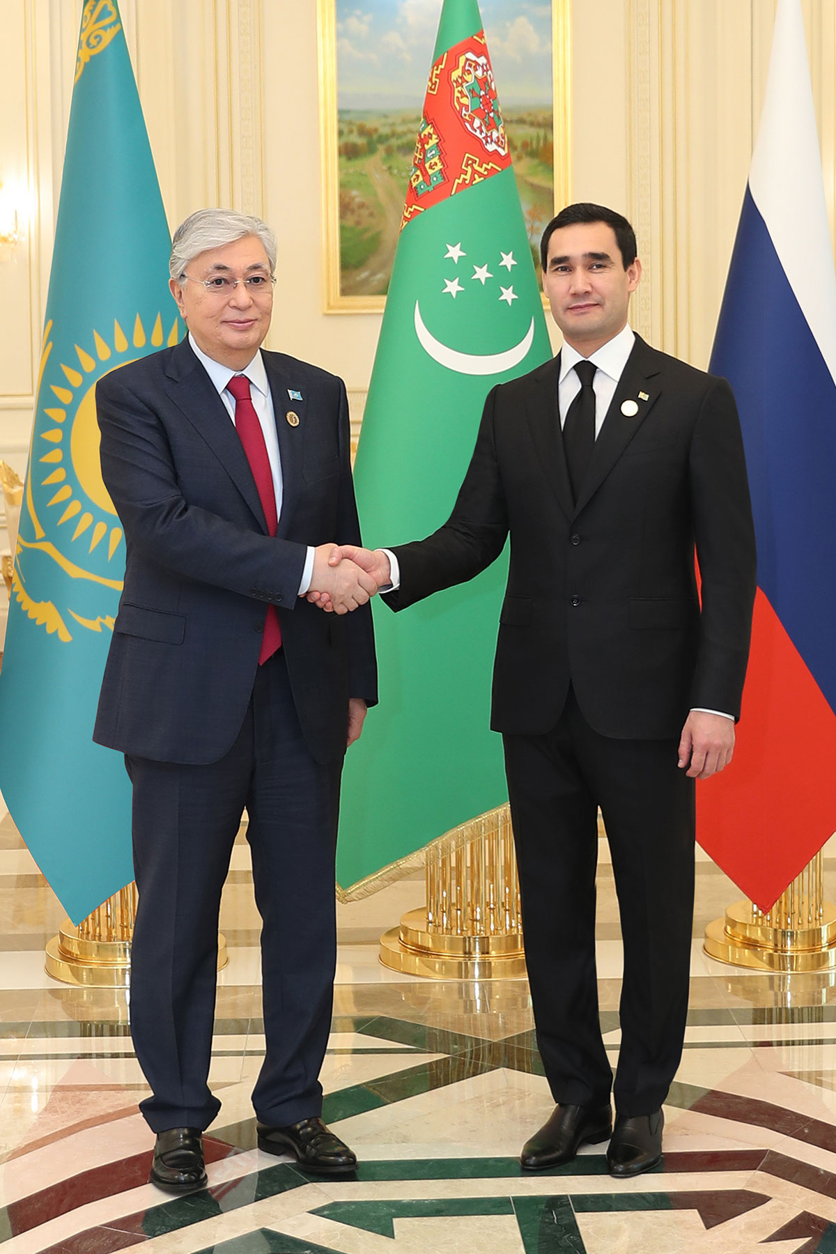 Meeting of the Presidents of Turkmenistan and Kazakhstan